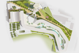 STrauma Landschaftsarchitektur Berlin landscape architects Umwetlbundesamt Dessau Lageplan