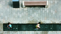 STrauma Landschaftsarchitektur Berlin landscape architects Fußgängerzone Wiesbaden Wasserspiele