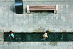 STrauma Landschaftsarchitektur Berlin landscape architects Fußgängerzone Wiesbaden Wasserspiele