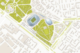 STrauma Landschaftsarchitektur Berlin landscape architects Dynamo Stadion Moskau Lageplan