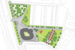 STrauma Landschaftsarchitektur Berlin landscape architects Rathausplatz Hennigsdorf Lageplan