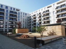 ST raum a landschaftsarchitektur wohnanlage neubau friedrichshain hofgestaltung freiraum spielplatz conrad blenkle strasse