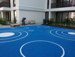 ST raum a landschaftsarchitektur wohnanlage neubau friedrichshain hofgestaltung freiraum spielplatz conrad blenkle strasse