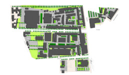 STrauma Landschaftsarchitektur Berlin landscape architects Bayer Pharma graphischer Lageplan