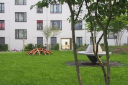 STrauma Landschaftsarchitektur Berlin landscape architects Beuthstrasse Berlin Spielplatz und Rasenfläche