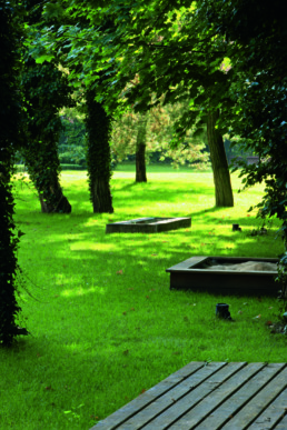 STrauma Landschaftsarchitektur Berlin landscape architects Brahmsstrasse Berlin Park mit Sandkasten