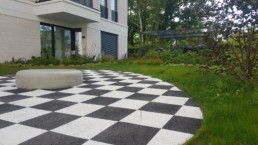 STrauma Landschaftsarchitektur Berlin landscape architects Fünf Morgen Mischgebiet Berlin Schachbrettmuster Garten