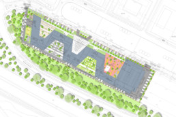 STrauma Landschaftsarchitektur Berlin landscape architects E Plus Düsseldorf Lageplan