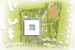 STrauma Landschaftsarchitektur Berlin landscape architects Lise Meitner Schule Berlin Lageplan