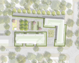 Dolomitestrasse wohnquartier Berlin st raum a landschaftsarchitektur Lageplan