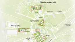 ST raum a landschaftsarchitektur schönefeld lageplan wohnquartier neubau hans grade allee flughafen freiraum