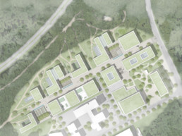 wettbewerb helmholtz campus cispa saarbrücken Lageplan raumwerk st raum a landschaftsarchitektur
