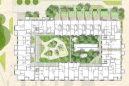 das neue gartenfeld wohnbebauung berlin st raum a landschaftsarchitektur lageplan hofgestaltung