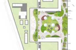 straße der pariser kommune wohnbebauung berlin gewerbe st raum a landschaftsarchitektur lageplan hofgestaltung