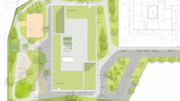 Förderschule Schulcampus Altlandsberg st raum a landschaftsarchitektur Lageplan