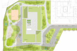 Förderschule Schulcampus Altlandsberg st raum a landschaftsarchitektur Lageplan