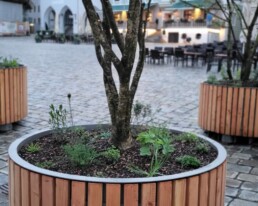 freising marienplatz st raum a landschaftsarchitektur platzgestaltung zentrum baumkübel