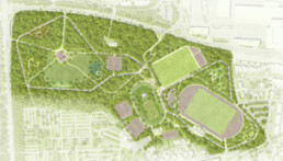Freianlagenplanung für den Sport- und Bewegungspark Hürth lageplan
